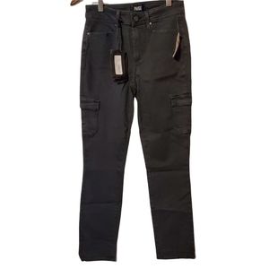 Paige Horton Cargo Pants in Black Stone, size 26, NWT